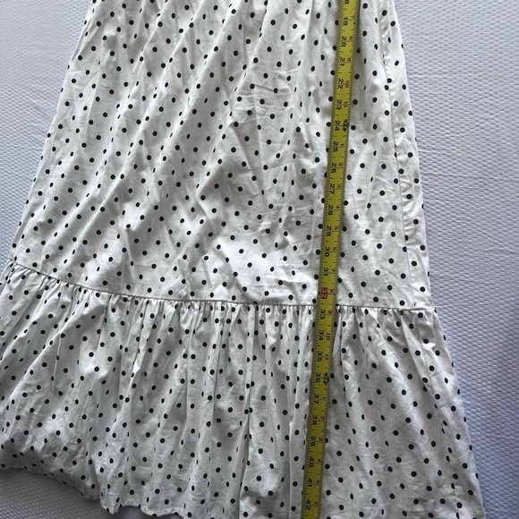 Banana Republic White and Black Polka Dot Midi Dress - Picture 6 of 8